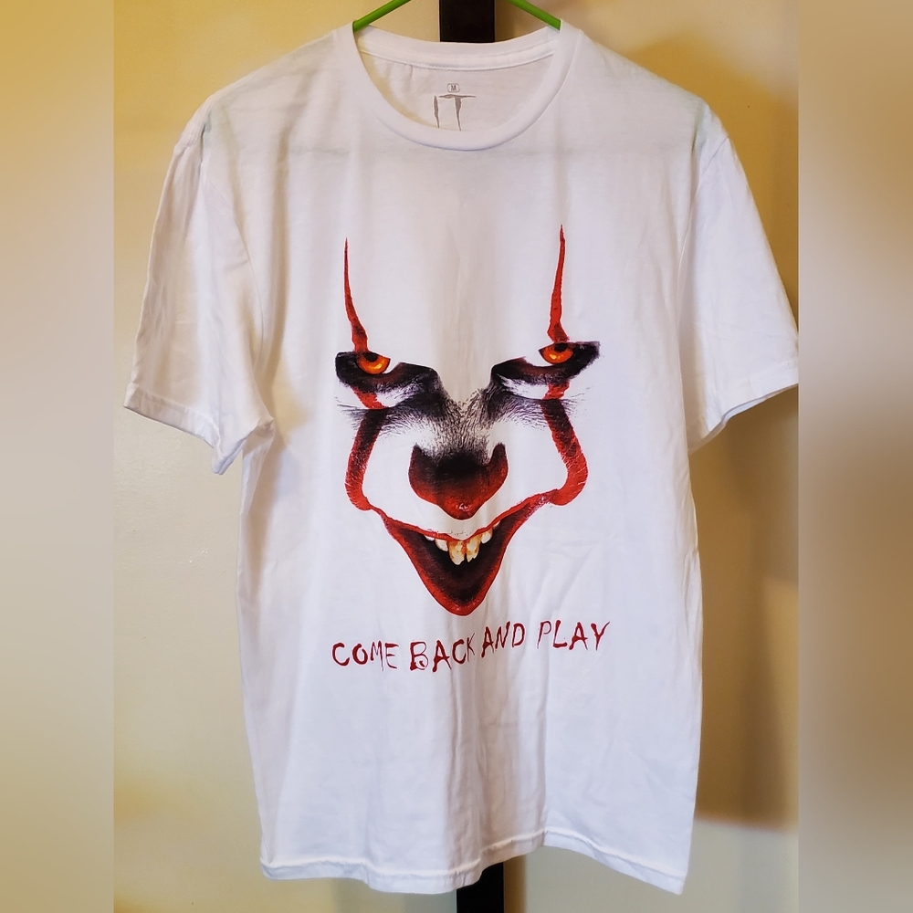IT Come Back and Play Graphic Adult Unisex Short Sleeve T-Shirt Size Medium